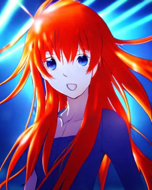 Image similar to asuka langley soryu, award winning photograph, radiant flares, realism, lens flare, intricate, various refining methods, micro macro autofocus