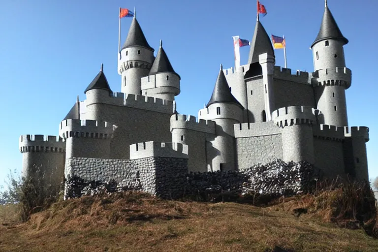 Image similar to a completed castle