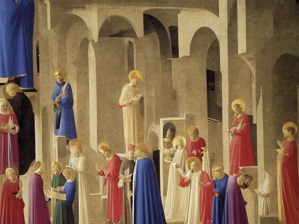 Prompt: Painting by Fra Angelico