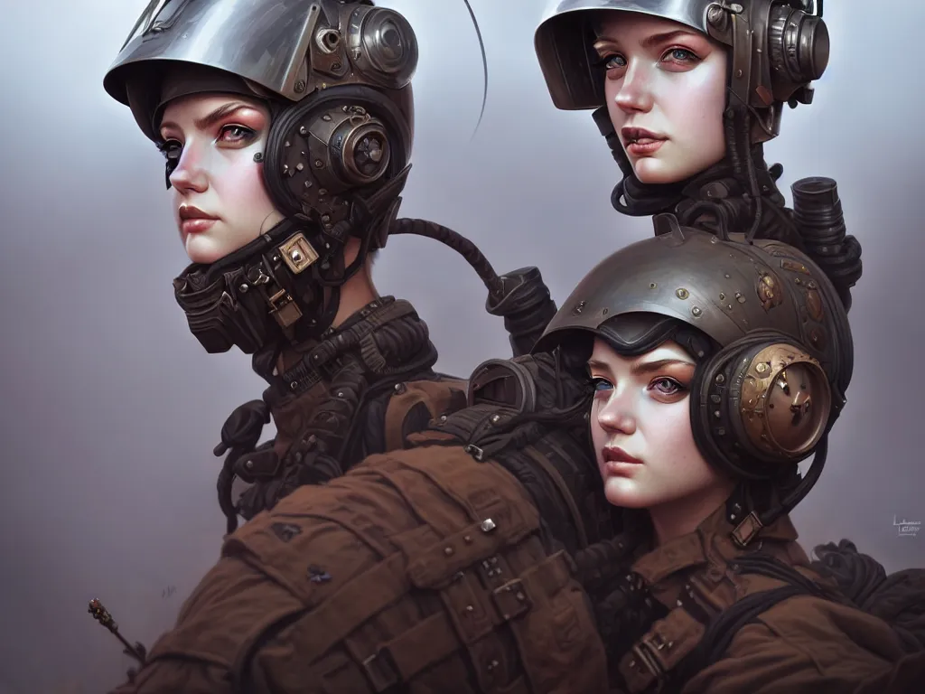 Image similar to portrait of dieselpunk blackpink lisa soldier girl, helmet, stormy sand desert, armored, highly detailed, digital painting, face detail, sharp focus, art, illustrations by loish and ayanamikodon and irakli nadar and rossdraws and wlop