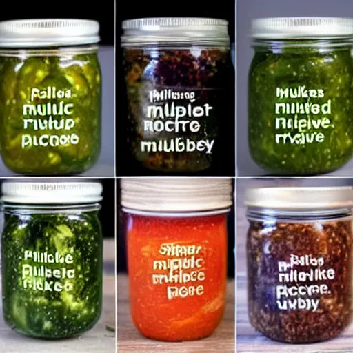 Image similar to every number in the universe combined with every pickle in the universe to create the epic multiverse