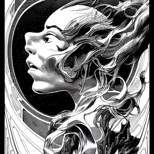 Prompt: portrait soft light, by bernie wrightson and jillian eng and joe fenton, inspired victorian sci - fi, etching, fine, sharp high detail,