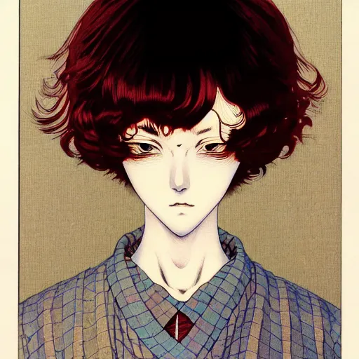 Image similar to prompt : mysterious portrait painted in miyazaki color style drawn by katsuhiro otomo and takato yamamoto, inspired by fables, china doll face, smooth face feature, intricate oil painting, high detail, sharp high detail, manga and anime 2 0 0 0