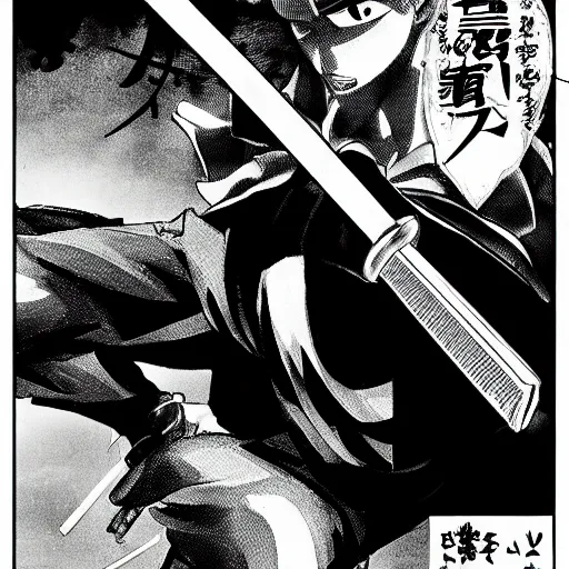 Image similar to roronoa zoro playing videogames, manga style