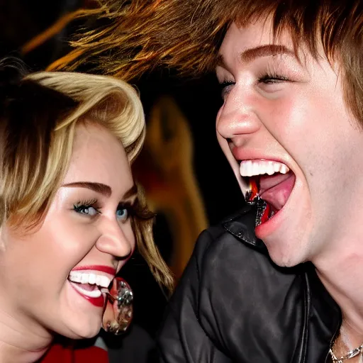 Image similar to Miley Cryus laughing out loud