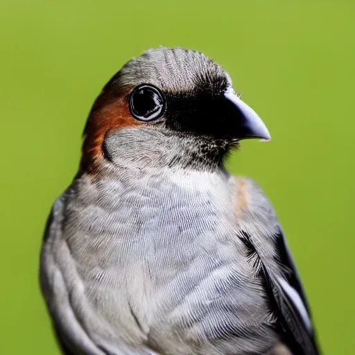 Prompt: quizzical bird