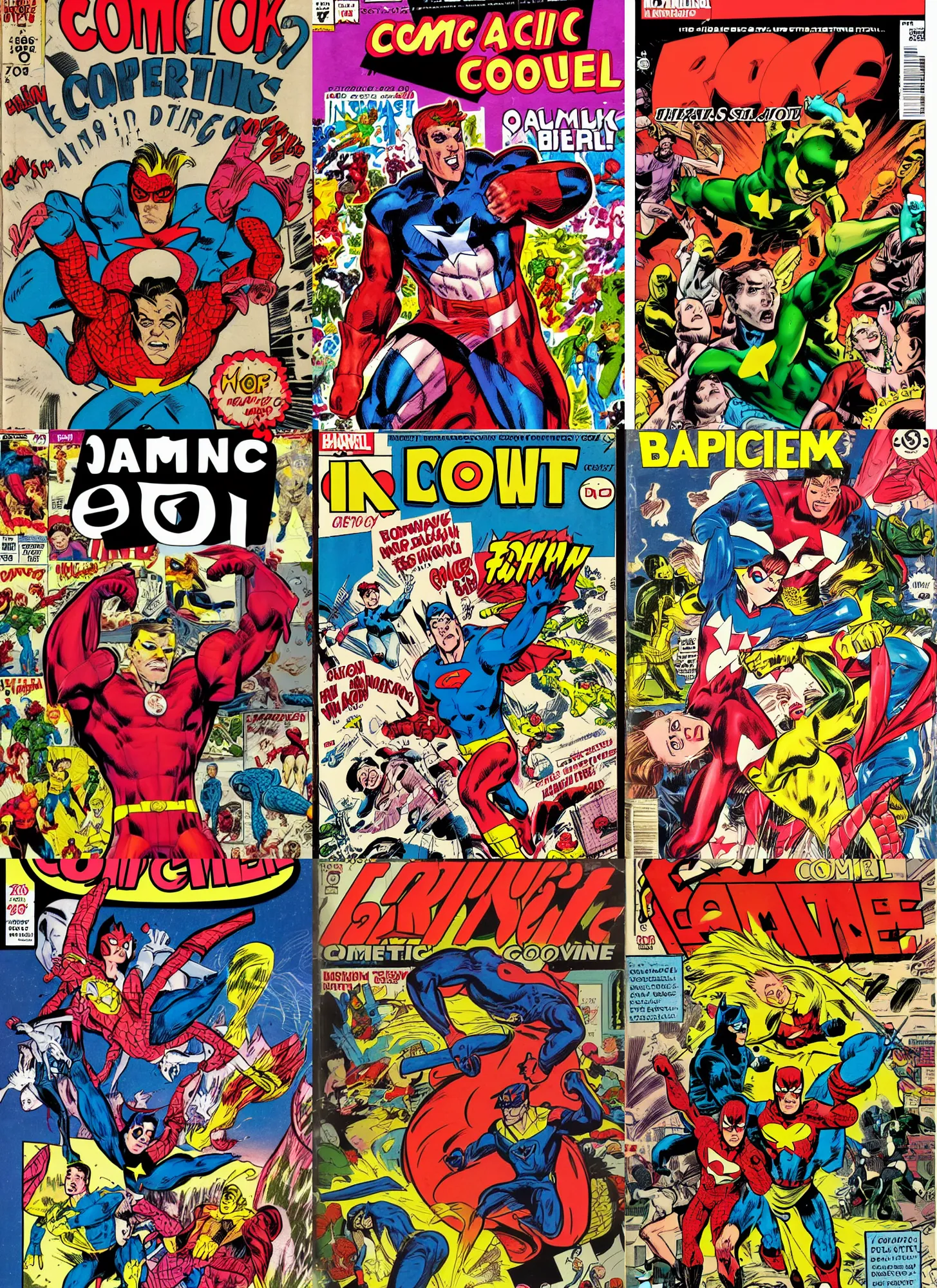 Prompt: comic book cover