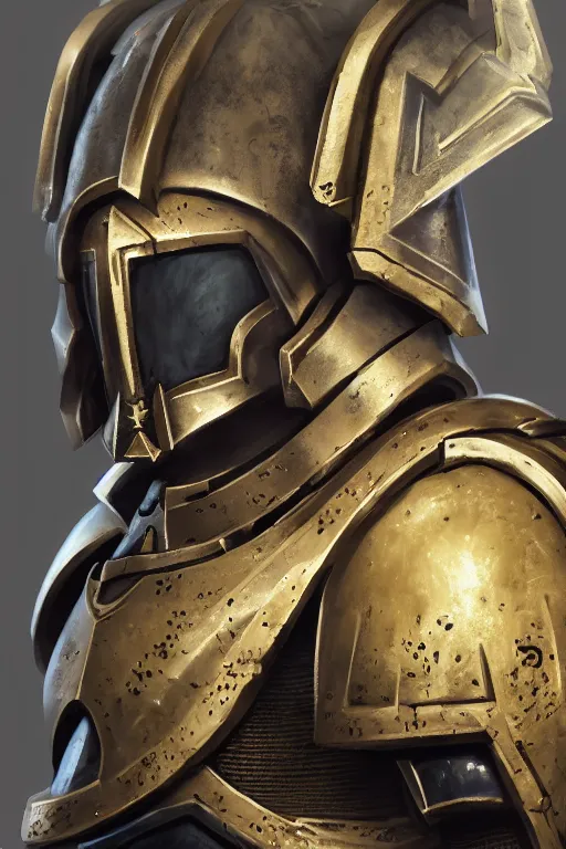 Image similar to armor portrait heros warhammer 4 0 k horus heresy fanart - the primarchs emperor by johannes helgeson animated with vfx concept artist & illustrator global illumination ray tracing hdr fanart arstation zbrush central hardmesh 8 k octane renderer comics stylized