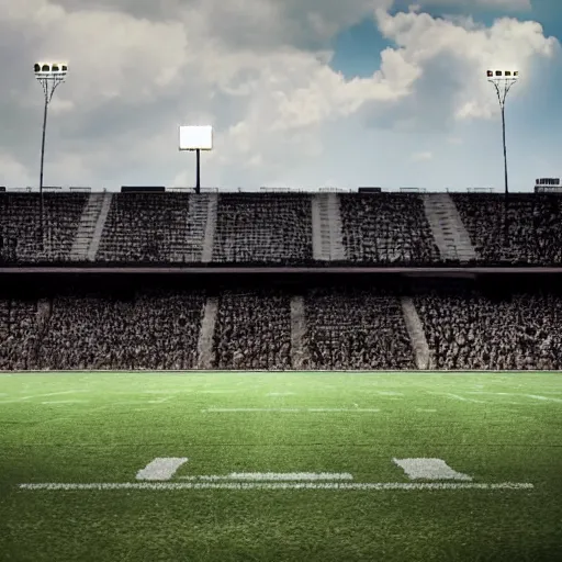 Image similar to football field filled with football players