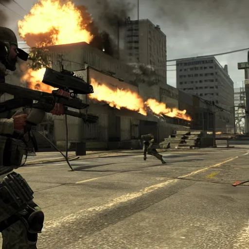 Prompt: screenshot from Call of Duty Modern Warfare 2