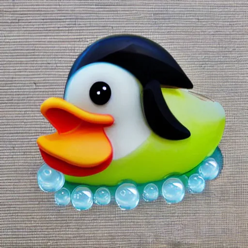 Image similar to duck made of bubble