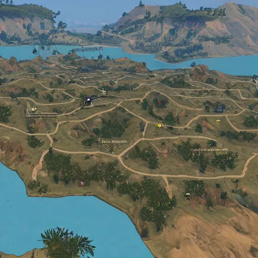 Image similar to world map in gta v style