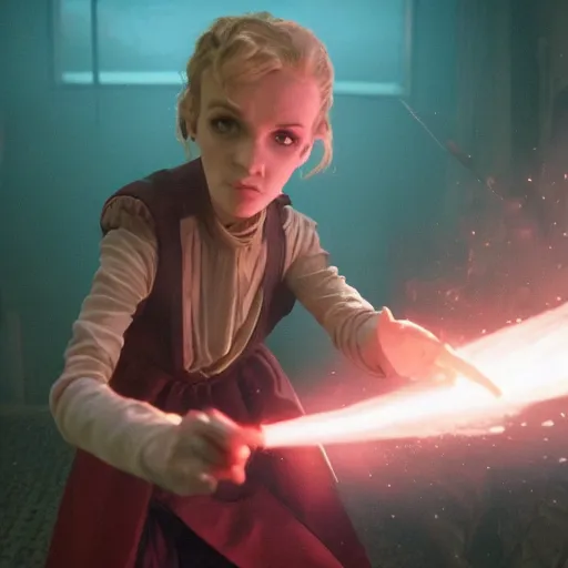 Image similar to eleven fighting vecna