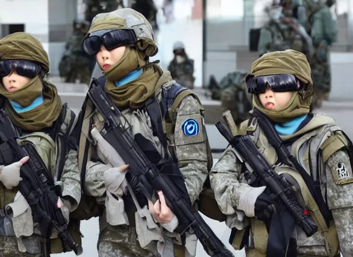 Image similar to female south korean counterterrorist unit 7 0 7 th special mission group