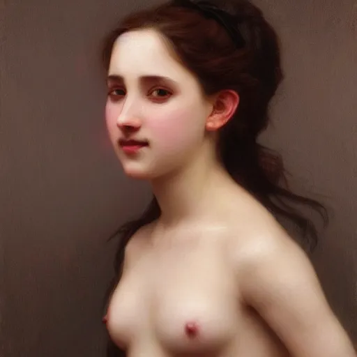 Prompt: hyper realistic portrait of jinx by William-Adolphe Bouguereau