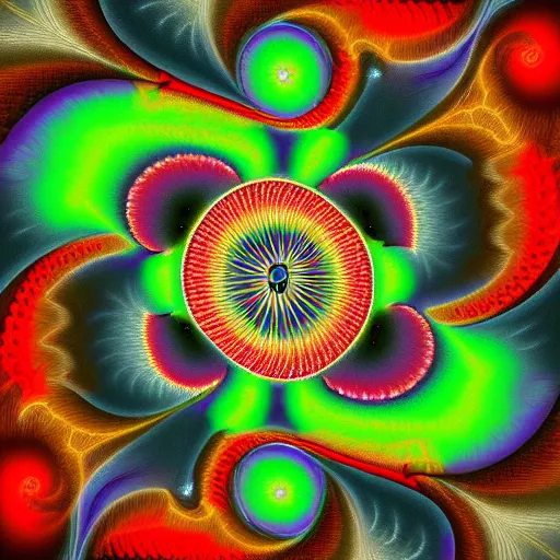 Image similar to Fractal Artwork in the style of Missy Gainer, deviantart