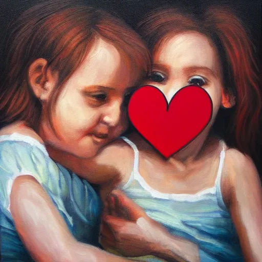 Prompt: love, care and belonging, detailed painting, emotional, masterpiece, trending on artstation, oil on canvas