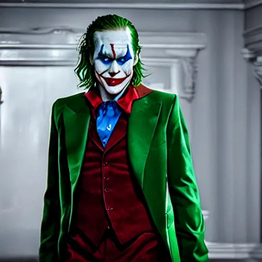 Prompt: Live Action Still of Jerma in The Joker, real life, hyperrealistic, ultra realistic, realistic, highly detailed, epic, HD quality, 8k resolution, body and headshot, film still