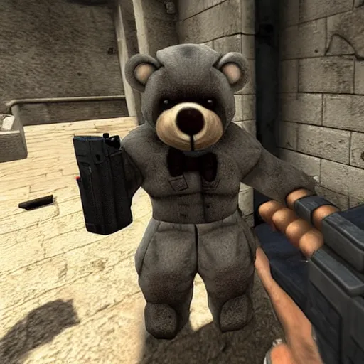 teddy bears with guns