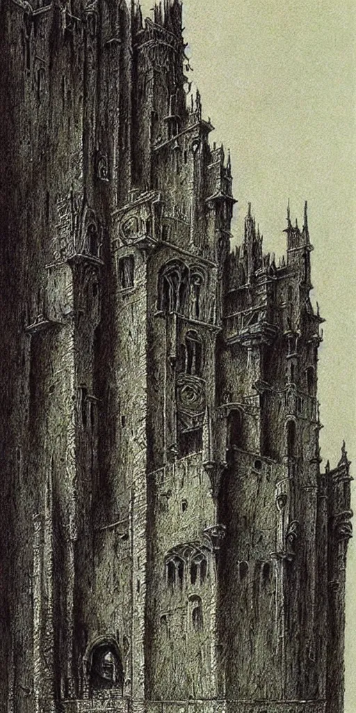 Prompt: ancient gothic castle by Beksinski, Luis Royo