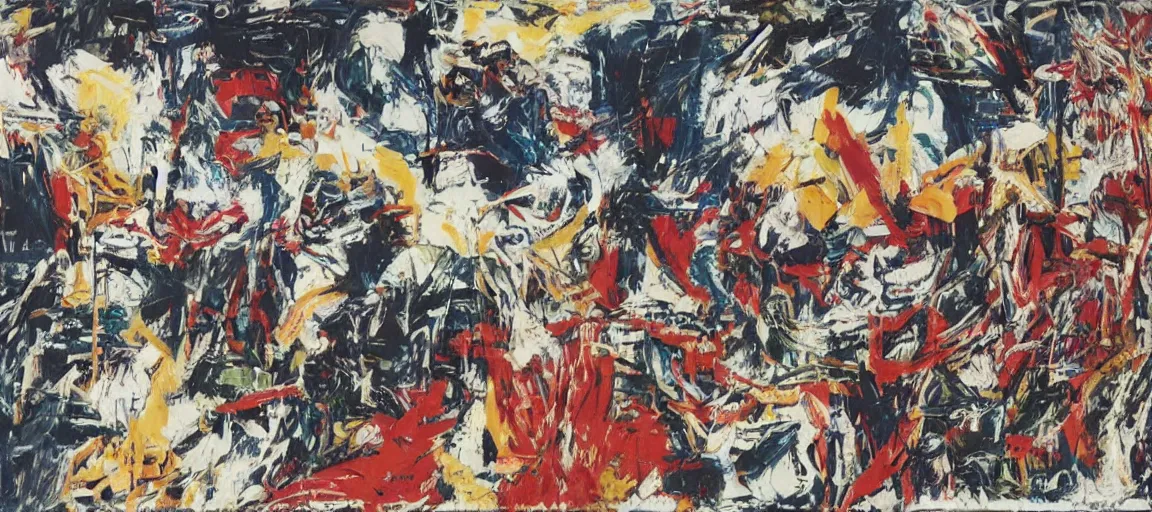 Image similar to a mountain range landscape by jean - michel basquiat, texture. pollock, warhol, basquiat