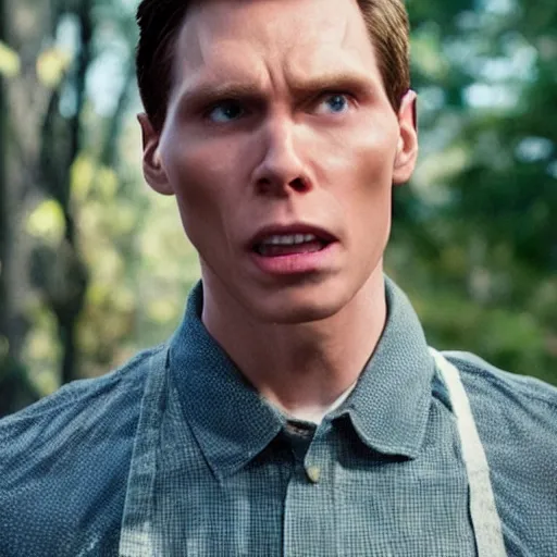 Prompt: Live Action Still of Jerma985 in Sabrina (film), real life, hyperrealistic, ultra realistic, realistic, highly detailed, epic, HD quality, 8k resolution, body and headshot, film still