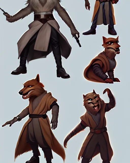 Prompt: character concept art of a handsome male anthropomorphic starwars furry | | cute - fine - face, pretty face, key visual, realistic shaded perfect face, fine details by stanley artgerm lau, wlop, rossdraws, james jean, andrei riabovitchev, marc simonetti, and sakimichan, trending on artstation