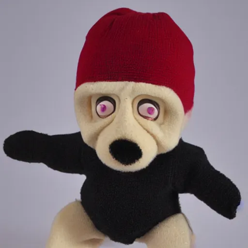 Prompt: Unabomber beanie baby