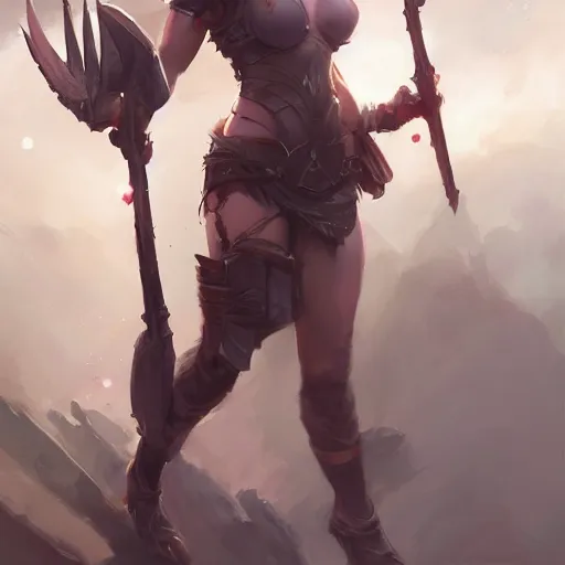 Prompt: beautiful female warrior by Stanley Artgerm Lau, WLOP, Rossdraws, James Jean, Andrei Riabovitchev, Marc Simonetti, tranding on artstation