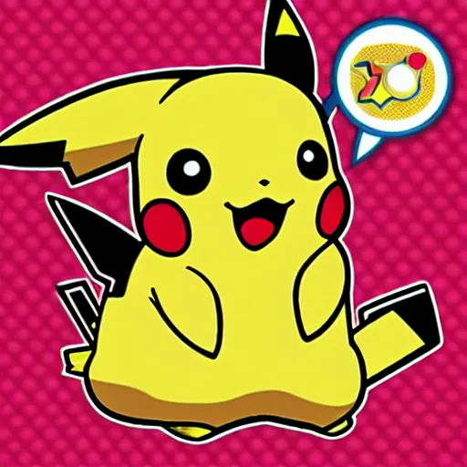 Image similar to pikachu, by ken sugimori, warm colors, cozy, sticker, planner sticker