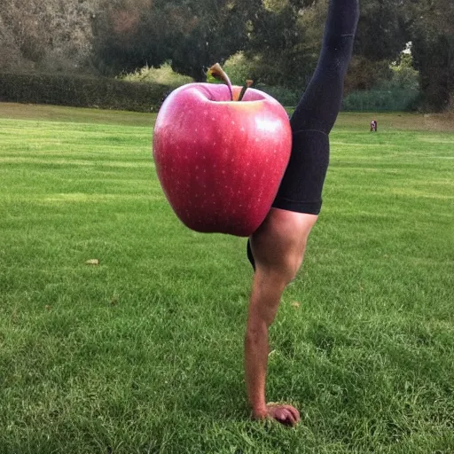 Image similar to an apple doing CrossFit