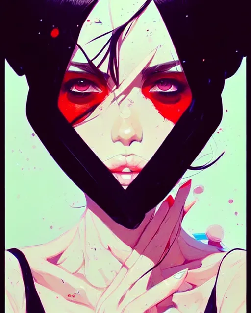 Image similar to a ultradetailed portrait painting of a stylish woman wearing french maid outfit, by conrad roset, greg rutkowski and makoto shinkai trending on artstation