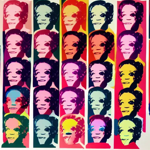 Image similar to andy warhol as room full of nut, hyperrealistic, no duplicate content, justify content center