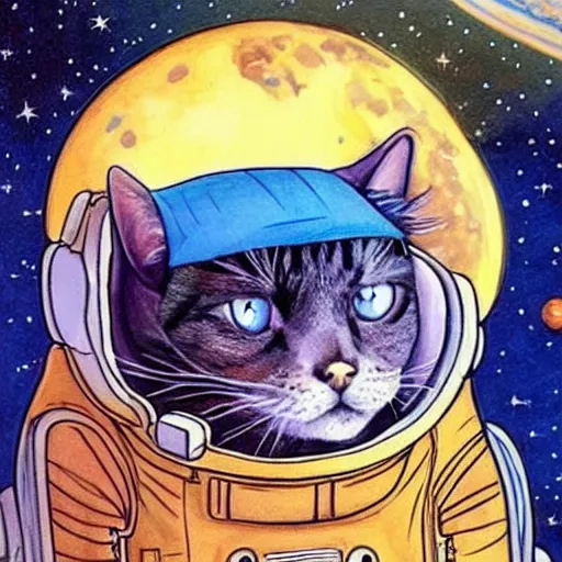 Image similar to space cat