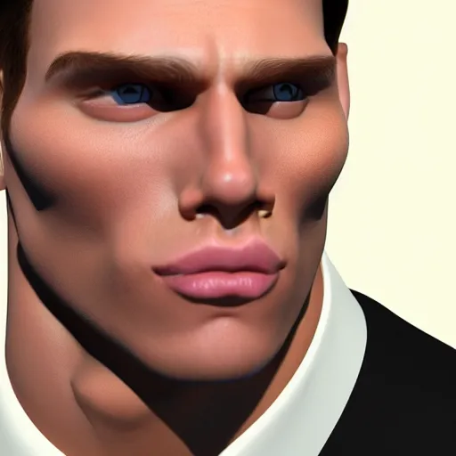 Image similar to muscular chad gigachad handsome jerma 9 8 5 with thick brunette hair, jerma 9 8 5 as a chad with thick brunette hair, strong jawline, good posture, and wearing a suit, realistic, hyperrealistic, 8 k resolution, highly detailed, very detailed, hd quality, intricate details, trending on artstation