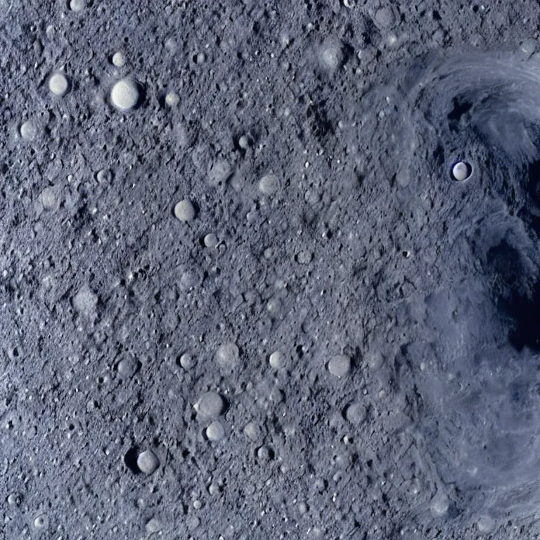 Image similar to orbital view of asteroid apophis striking the earth, armageddon