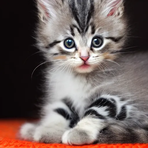 Prompt: a photo of a cute kitten