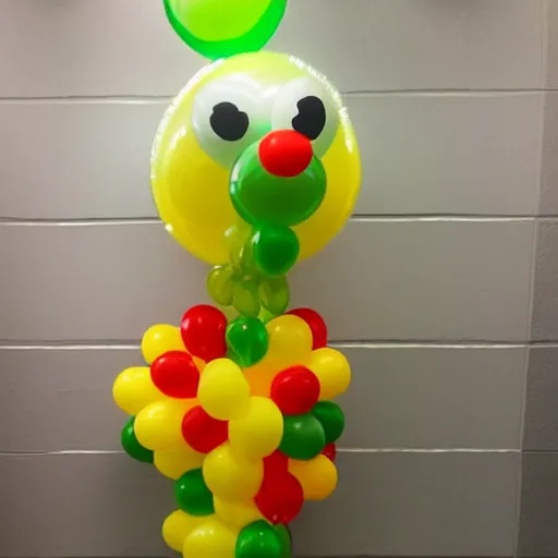 Image similar to emu made of balloons