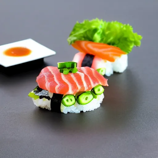 Image similar to sushi burger