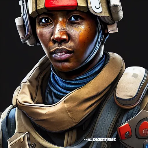 Image similar to soldier from apex legends, hyper realistic, digital art, character design, masterpiece