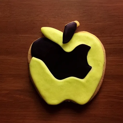 Image similar to apple made out of cookies