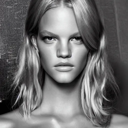 Image similar to portrait of young erin heatherton, versace fashion show spring summer backstage, detailed face, greg rutkowski, intricate, elegant, highly detailed,