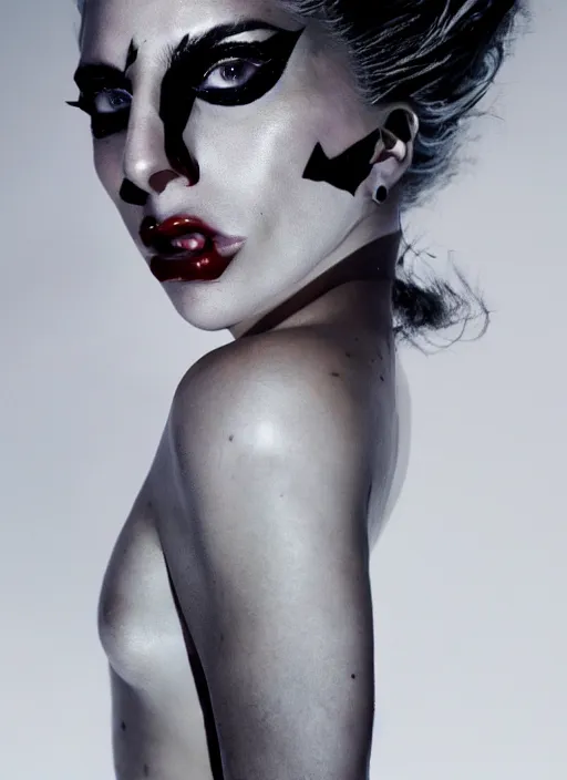 Image similar to lady gaga by nick knight, born this way, born this way album, red weapon 8 k s 3 5, cooke anamorphic / i lenses, highly detailed, cinematic lighting