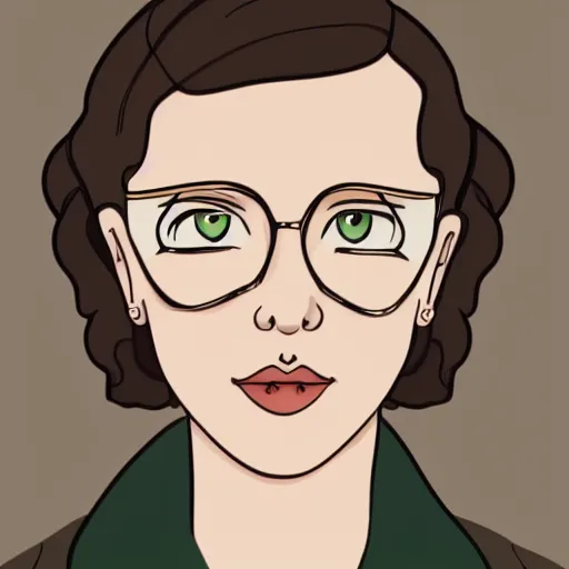 Prompt: a detailed portrait of millie bobby brown in the style of rebecca sugar , 8k, ornate, intricate