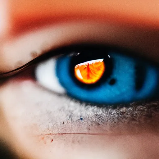 Image similar to macro shot of blue eye