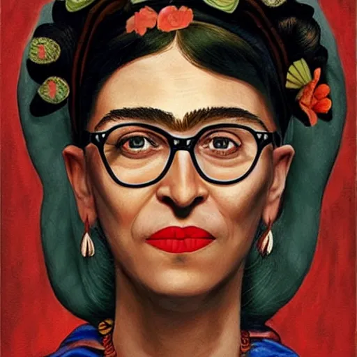 Image similar to Bill Gates cosplaying as Cleopatra, oil on canvas, professional concept art, highly detailed, art in the style frida kahlo