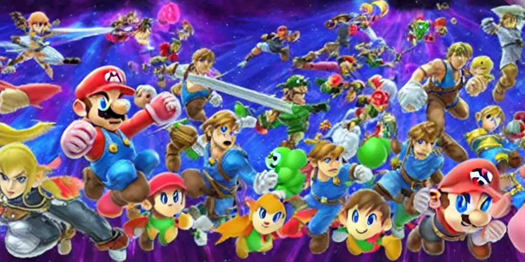 Image similar to Super Smash Bros Ultimate for the Nintendo Switch in hand screenshot