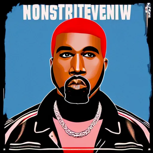 KREA - Suprematism rap album cover for Kanye West DONDA 2 designed