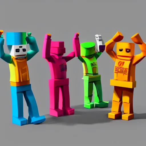 Roblox 3D rendering, noob, 3D Computer Graphics, toy Block