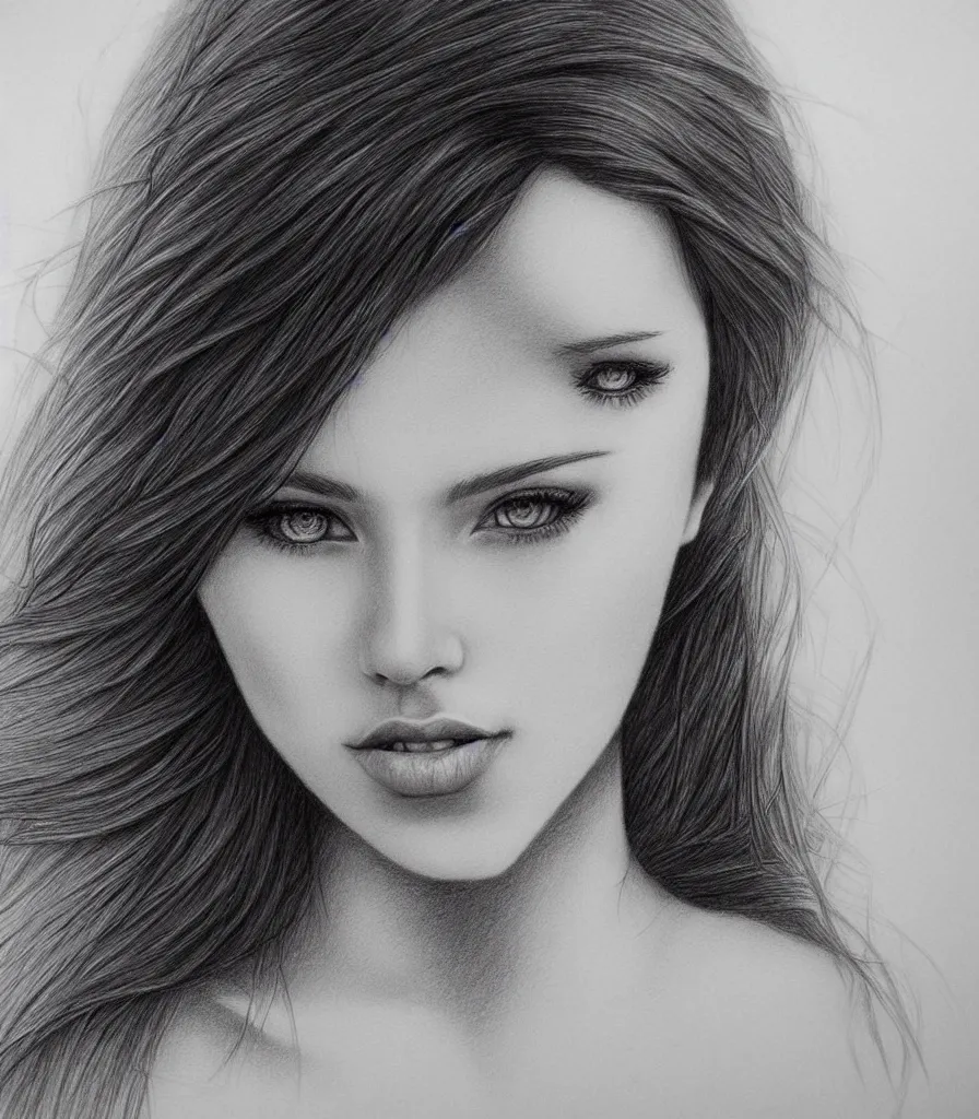 Girl with Python pencil drawing by Morgan Davidson | No. 3046